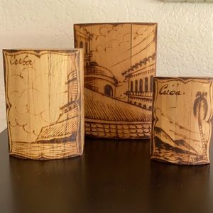 Cuba Vintage Nestled Wooden Box Set